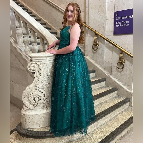 Blush by Alexia Designs - 20340 Embroidered Lace Sleeveless Gown - Picture 8 of 13